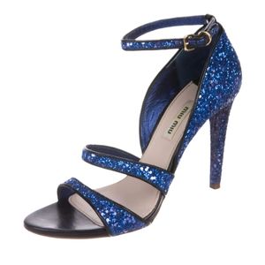 Miu miu glitter heels